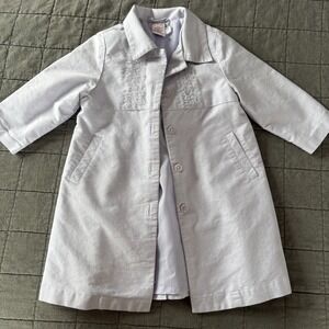 2002 Vintage Gymboree lavender Spring or Easter cotton coat Girls 18-24 month
